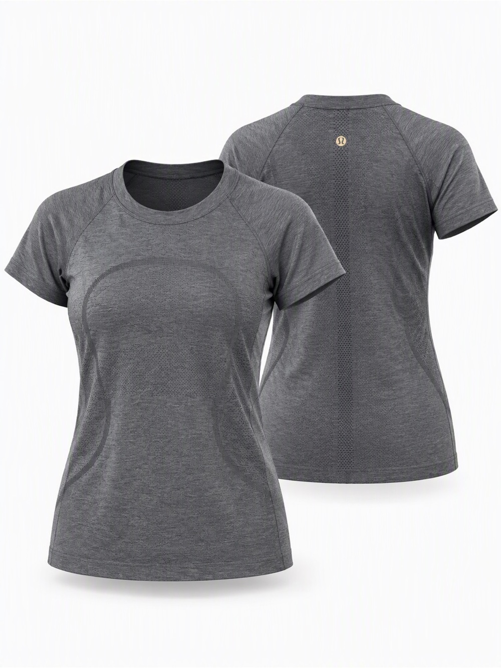 lululemon athletica Women's Heather Gray Short-Sleeve Performance Tee